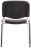 Стул для персонала и посетителей &quot;ИЗО&quot;, хромированный каркас, кожзам черный Z-11, К3