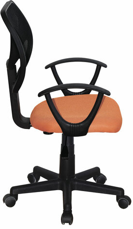 Кресло компактное BRABIX "Flip MG-305", ткань TW, оранжевое/черное, 531920