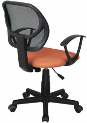 Кресло компактное BRABIX "Flip MG-305", ткань TW, оранжевое/черное, 531920