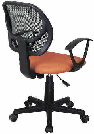 Кресло компактное BRABIX "Flip MG-305", ткань TW, оранжевое/черное, 531920