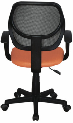 Кресло компактное BRABIX "Flip MG-305", ткань TW, оранжевое/черное, 531920