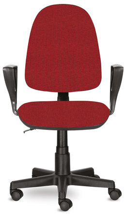 Кресло BRABIX "Prestige Ergo MG-311", регулируемая эргономичная спинка, ткань, красное, 532424