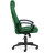 Кресло DRIVER кож/зам/ткань, зеленый/серый, 36-001/12