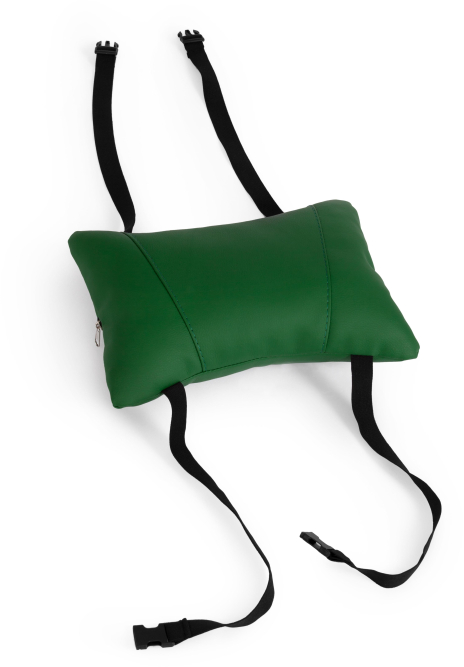 Кресло DRIVER кож/зам/ткань, зеленый/серый, 36-001/12