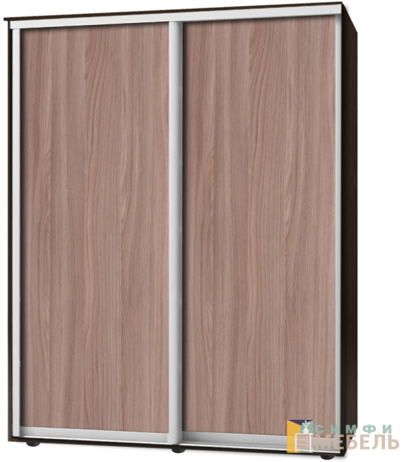 Шкаф-купе 2х дв Стандарт Комби 1 Ясень шимо темный