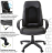 Кресло офисное BRABIX "Strike EX-525", экокожа черная, ткань черная, TW, 531381