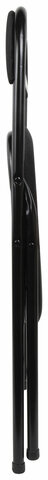 Стул складной BRABIX &quot;Golf CF-007&quot;, чёрный каркас, чёрная ткань, гофрокороб, 533025