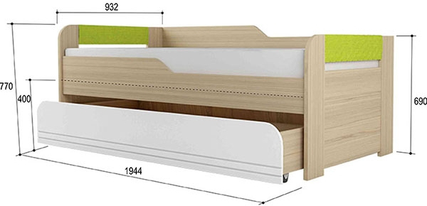 Кровать 2-уровневая Стиль 900.1 NEW