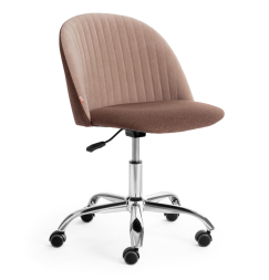 Кресло MELODY ткань/флок, коричневый/бежевый, Orleans D6/7