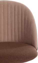 Кресло MELODY ткань/флок, коричневый/бежевый, Orleans D6/7