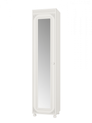 Шкаф Ассоль АС-532К с зеркалом (левый) белое дерево