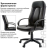 Кресло офисное BRABIX "Strike EX-525", экокожа черная, 531382