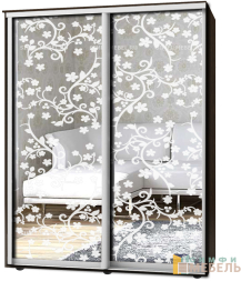 Шкаф-купе 2х дв Стандарт Пескоструй № 26