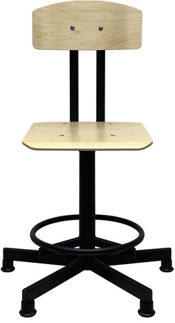 Стул кресло кассира, швеи, ресепшен РС37/РС67ЛФ, на винте, без подлокотников, фанера