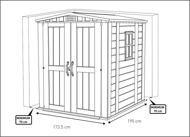 Сарай Фактор 6х6 (Factor 6x6), бежевый