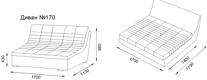 Диван Босфор 175+ОТТ
