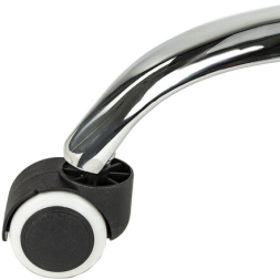 Кресло стул BRABIX &quot;Eames MG-310 CH&quot;, хром, пластик белый, экокожа белая, 532923