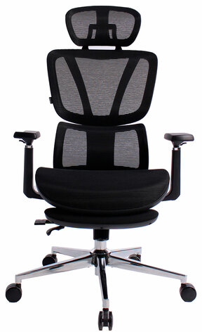 Кресло BRABIX PREMIUM "Evolution ER-700", подножка, слайдер, синхромеханизм, сетка, черное, 532947