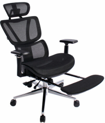 Кресло BRABIX PREMIUM "Evolution ER-700", подножка, слайдер, синхромеханизм, сетка, черное, 532947