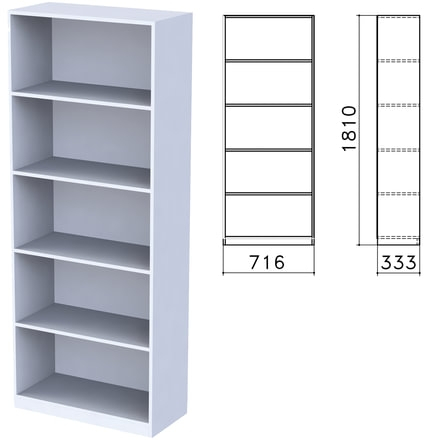 Шкаф (стеллаж) Бюджет 4 полки