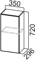 Шкаф навесной 350 Модус