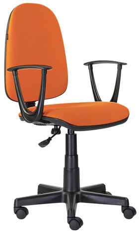 Кресло BRABIX "Prestige Start MG-312", эргономичная спинка, ткань, оранжевое, 531922
