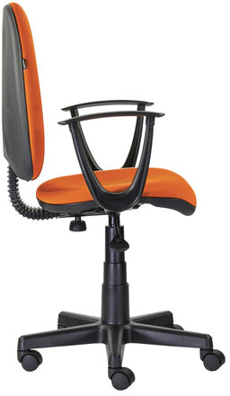 Кресло BRABIX "Prestige Start MG-312", эргономичная спинка, ткань, оранжевое, 531922