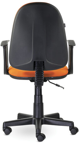 Кресло BRABIX "Prestige Start MG-312", эргономичная спинка, ткань, оранжевое, 531922