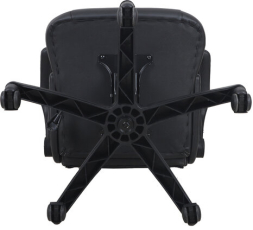 Кресло компьютерное BRABIX "Skill GM-005", откидные подлокотники, экокожа, черное/белое, 532493