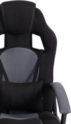Кресло DRIVER ткань, черный/серый, 2603/12