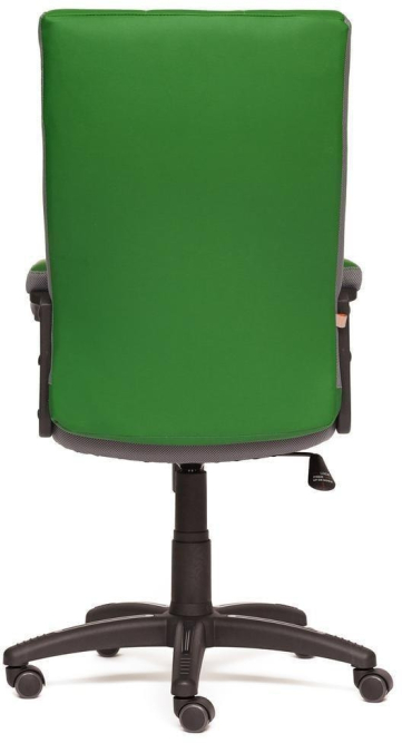 Кресло TRENDY кож/зам/ткань, зеленый/серый, 36-001/12