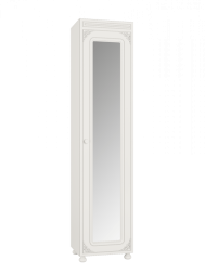 Шкаф Ассоль АС-532К с зеркалом (правый) белое дерево