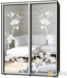 Шкаф-купе 2х дв Стандарт Пескоструй № 27