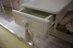 Банкетка Ассоль АС-41 (ящик слева) белое дерево