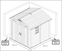 Сарай Фактор 8х8 (Factor 8x8), бежевый