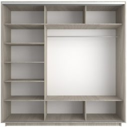 Шкаф-купе Экспресс 3-х дверный ( ЛДСП) Ясень шимо светлый