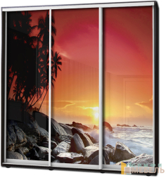 Шкаф купе 3х дв Фотопечать № 25