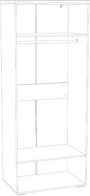 Шкаф для одежды Банни НМ 041.42