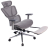 Кресло BRABIX PREMIUM "Evolution ER-700", подножка, слайдер, синхромеханизм, сетка, серое, 532948
