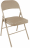 Стул складной BRABIX "Golf Plus CF-003 КОМФОРТ", бежевый каркас, кожзам бежевый, В КОРОБЕ, 533027