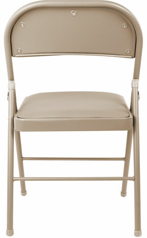 Стул складной BRABIX "Golf Plus CF-003 КОМФОРТ", бежевый каркас, кожзам бежевый, В КОРОБЕ, 533027