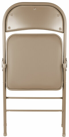 Стул складной BRABIX "Golf Plus CF-003 КОМФОРТ", бежевый каркас, кожзам бежевый, В КОРОБЕ, 533027