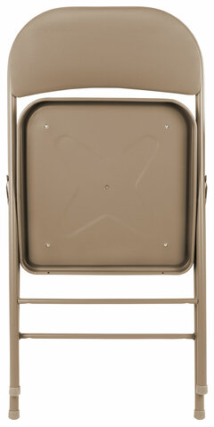 Стул складной BRABIX "Golf Plus CF-003 КОМФОРТ", бежевый каркас, кожзам бежевый, В КОРОБЕ, 533027