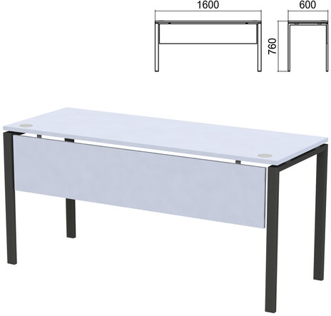 Стол на металлокаркасе  Арго царга
