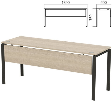 Стол на металлокаркасе  Арго царга