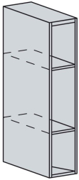 Шкаф верхний бутылочница высокий Кухня Ницца ШВБ 209М