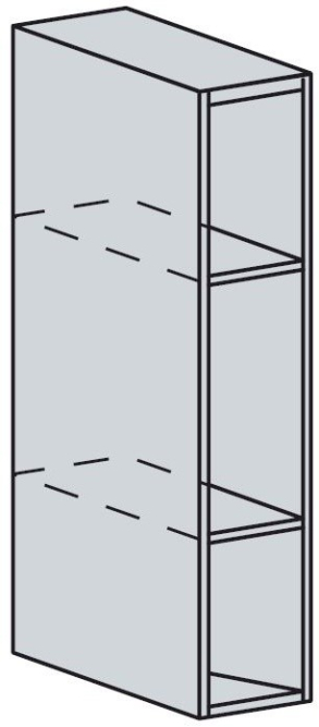 Шкаф верхний бутылочница высокий Кухня Ницца ШВБ 209М