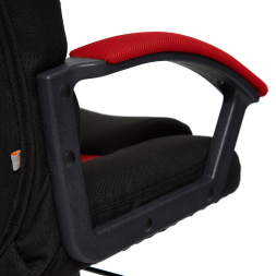 Кресло DRIVER ткань, черный/красный, 2603/08