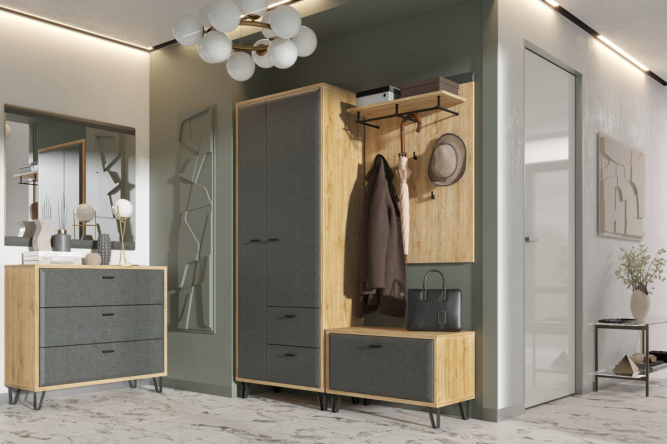 Прихожая Грейс комплект 2