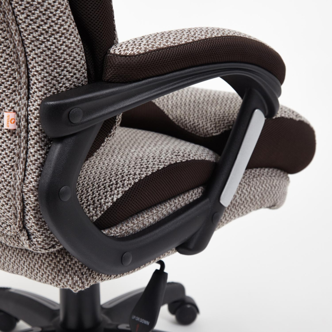 Кресло DUKE ткань, норка/коричневый, MJ190-6/TW-24